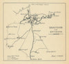Brastagih area. Berastagi, Sumatra Dutch East Indies SMALL! VAN STOCKUM 1930 map