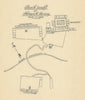 Gunung Kawi temple, Tampaksiring, Bali. Dutch East Indies. VAN STOCKUM 1930 map