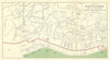 Plan of Hong Kong & City of Victoria by Carl Crow. China 1921 old antique map
