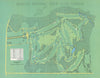 Augusta National Golf Course, Georgia. Plan by Robert Trent Jones 1954 old map