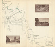 RIVER THAMES HEAD - Kemble - Somerford Keynes. Cirencester. TAUNT 1879 old map