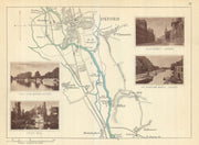 RIVER THAMES Oxford South Hinksey Iffley Kennington Littlemore. TAUNT 1879 map