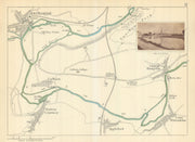 RIVER THAMES Abingdon Sutton Courtney Wittenham Clifton Hampden. TAUNT 1879 map