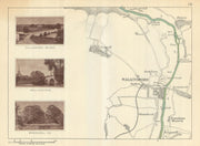 RIVER THAMES - Sotwell - Benson - Wallingford. Mongewell Church. TAUNT 1879 map
