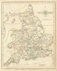 Antique map of SOUTH BRITAIN by JOHN CARY. Original outline colour 1793