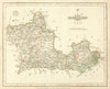 Antique county map of BERKSHIRE by JOHN CARY. Original outline colour 1793
