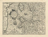 Westmorland, Castria, Cestria by Mercator/Hondius. NW England & Wales 1610 map