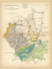 CAMBRIDGESHIRE AND HUNTINGDONSHIRE Geological map. STANFORD 1904 old