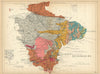 DEVON Devonshire. Geological map. STANFORD 1904 old antique plan chart