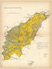 NORTHAMPTONSHIRE Geological map. STANFORD 1904 old antique plan chart