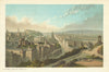 Edinburgh from Calton Hill. Scotland antique chromolithograph 1891 old print