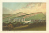 Holyrood Palace, Arthur's Seat & Salisbury Crags, Edinburgh. Chromolitho 1891