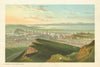 Edinburgh from Arthur's Seat. Scotland antique chromolithograph 1891 old print
