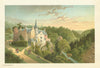 Hawthornden. Scotland antique chromolithograph 1891 old print picture