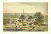 The West End Park, Glasgow. Scotland antique chromolithograph 1891 old print