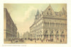 The Stock Exchange, Buchanan Street, Glasgow. Antique chromolithograph 1891