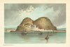 Dumbarton Castle. Scotland antique chromolithograph 1891 old print