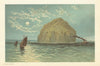 Ailsa Craig. Scotland antique chromolithograph 1891 old print picture
