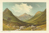 Glen Sannox, Arran. Scotland antique chromolithograph 1891 old print