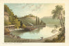 The Boat House, Loch Katrine. Scotland antique chromolithograph 1891 old print