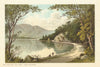 The Path By the Lake. Scotland antique chromolithograph 1891 old print