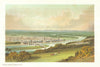 Perth from Kinnoul Hill. Scotland antique chromolithograph 1891 old print