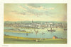 Aberdeen. Scotland antique chromolithograph 1891 old print picture