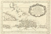 'Carte de I’Isle d’Hayti…ou St. Domingue' Hispaniola Bahamas. BELLIN 1754 map