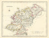 COUNTY DONEGAL antique map for LEWIS by CREIGHTON & DOWER. Ireland 1850