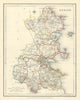 COUNTY DUBLIN antique map for LEWIS by CREIGHTON & DOWER. Ireland 1850 old