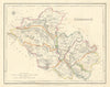 COUNTY FERMANAGH antique map for LEWIS by CREIGHTON & DOWER. Ulster 1850