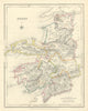 COUNTY KERRY antique map for LEWIS by CREIGHTON & DOWER. Ireland 1850 old