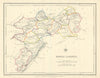 KINGS COUNTY (OFFALY) antique map for LEWIS. CREIGHTON & DOWER. Ireland 1850