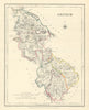 COUNTY LEITRIM antique map for LEWIS by CREIGHTON & DOWER. Ireland 1850