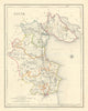 COUNTY LOUTH antique map for LEWIS by CREIGHTON & DOWER. Ireland 1850 old