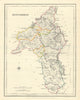 COUNTY ROSCOMMON antique map for LEWIS by CREIGHTON & DOWER. Ireland 1850