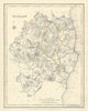 COUNTY WICKLOW antique map for LEWIS by DOWER. Ireland 1850 old