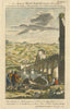 A Map of Wiltshire West from London by George Bickham. County map 1754 old