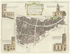 Candlewick & Langborn Wards. City of London Gracechurch Cannon. BOWEN 1772 map