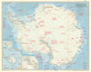Antarctica. National Geographic map for the International Geophysical Year 1957
