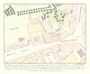 Plan of Charing Cross & Whitehall in 1734. Westminster. J.T. SMITH 1809 map
