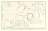 Plan of Dean's Yard, Smith Street & Westminster Abbey, 1734. J.T. SMITH 1807 map