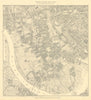 Map of Fulham in 1892, from Stanford's Library Map of London & suburbs. 1900