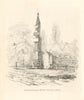 Tottenham High Cross 1805, London 1840 old antique vintage print picture