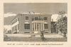Seat of James Row, Esq., Page Green, Tottenham, London 1840 old antique print