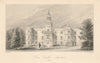 Bruce Castle, Tottenham 1840 old antique vintage print picture