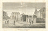 Kensington High Street & St Mary Abbots church (rebuilt 1872) looking west 1820
