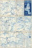 SNCF Carte-Neige Alpes #3-4 Savoie Ski resorts map Tignes Courchevel Isère 1939