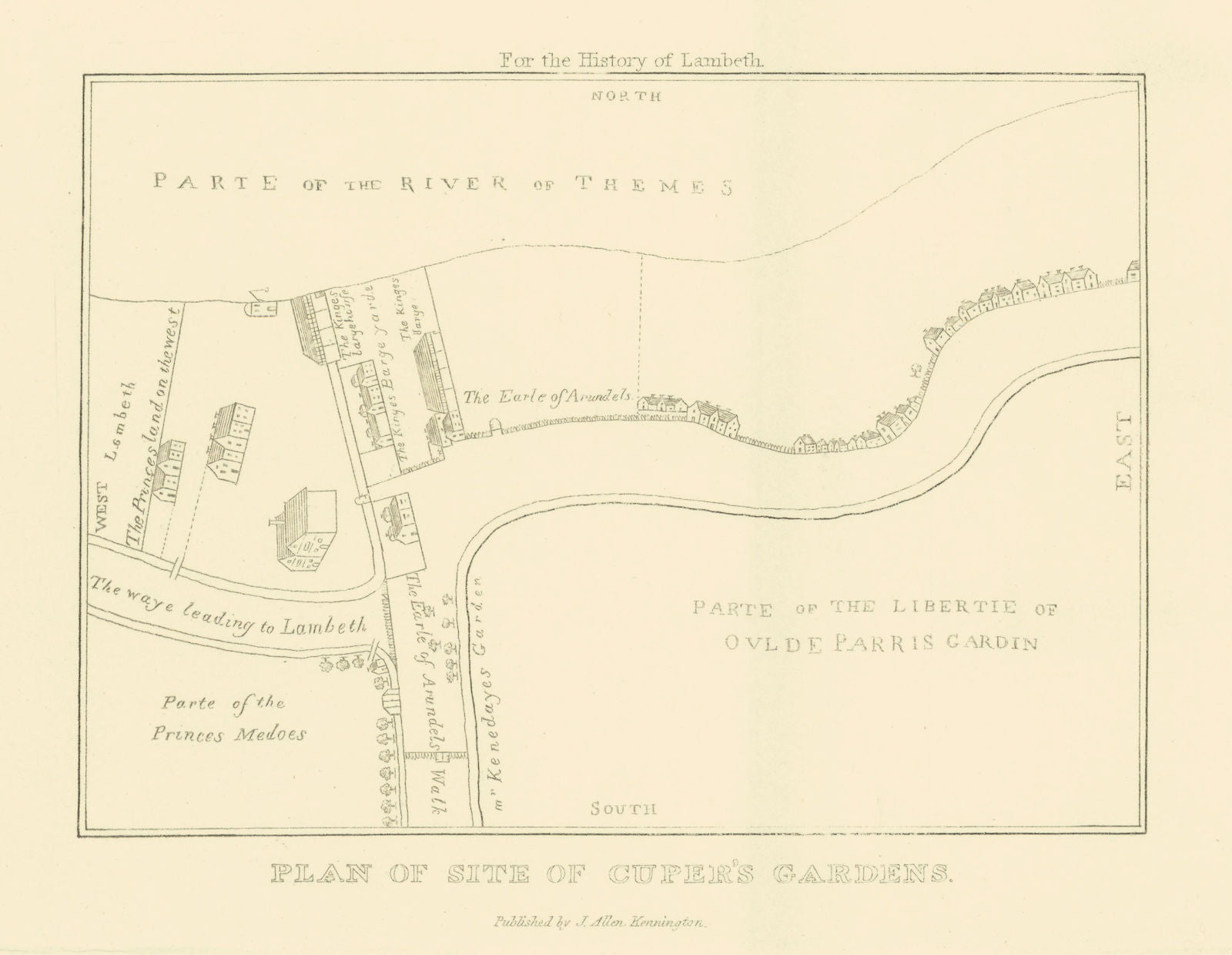 Site of Cuper's Gardens, Lambeth. Now National Theatre & South Bank ...