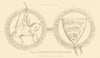 Seal of Edward the Black Prince 1827 old antique vintage print picture